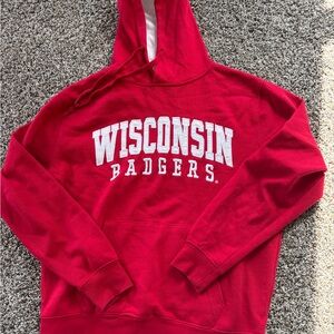 Red Wisconsin Sweatshirt